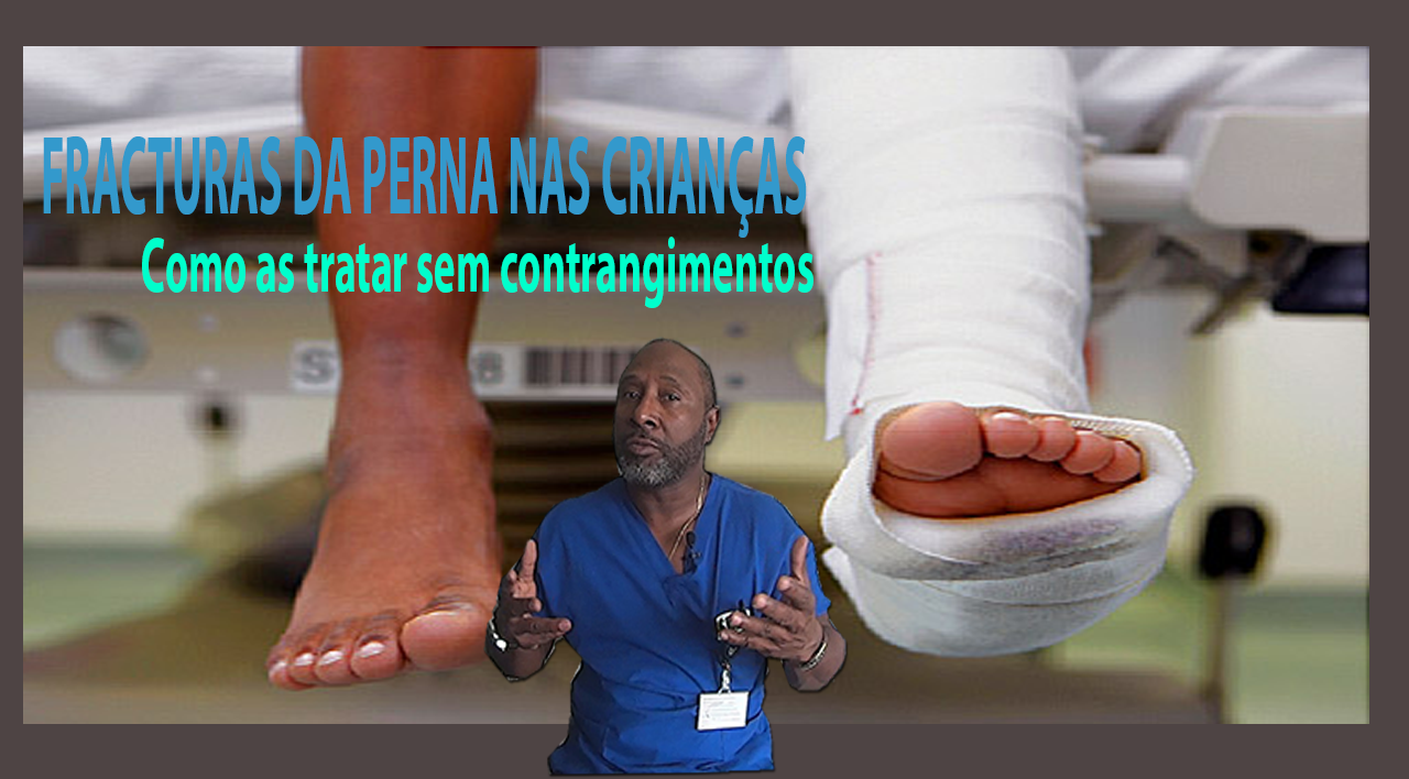 Tratamento conservador de uma fractura da tibia em criança